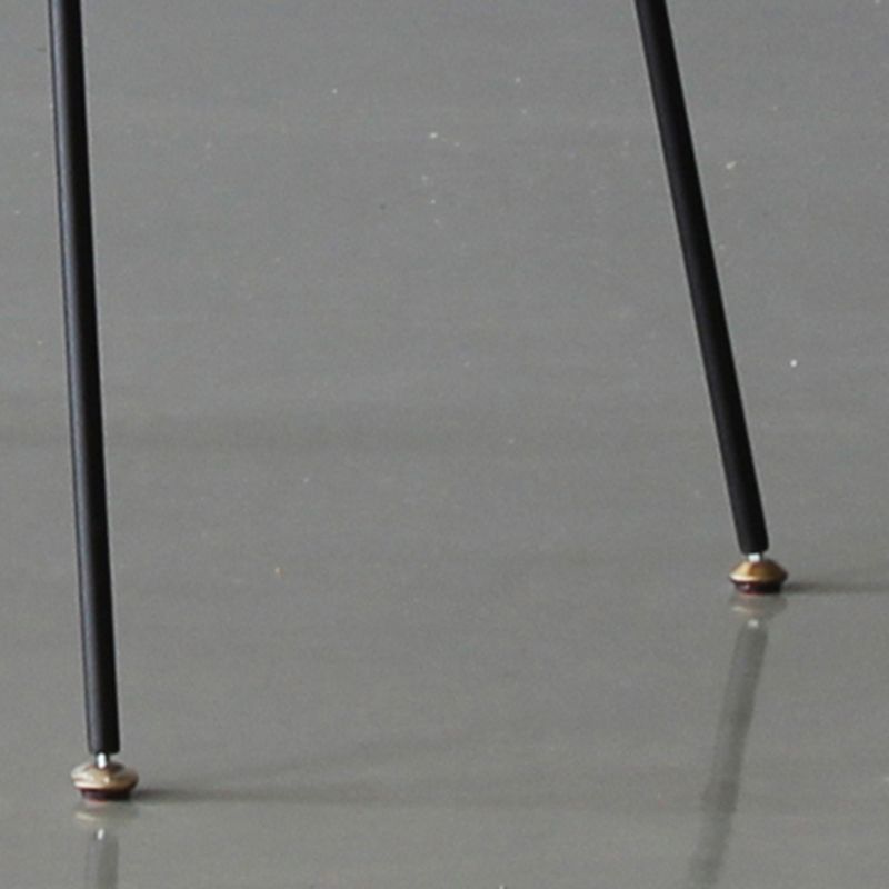 Zwart ijzer gewatteerde barkruk 25,5 "H industriële hoge ontlasting met voorgevormde stoel