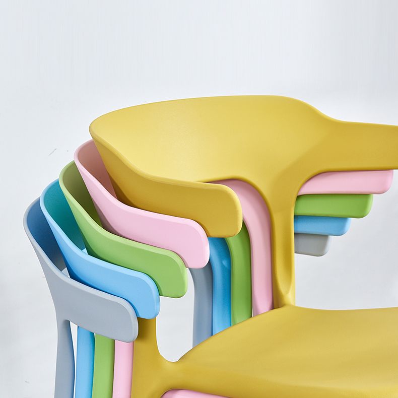 Plastique moderne Open Doss Dining Claid 30 "H Chaise de salle à manger pour chambre de restaurant