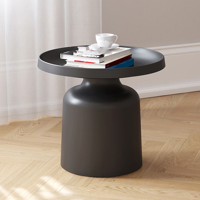 Tray Top Accent Side Table Metal Pedestal Side End Snack Table