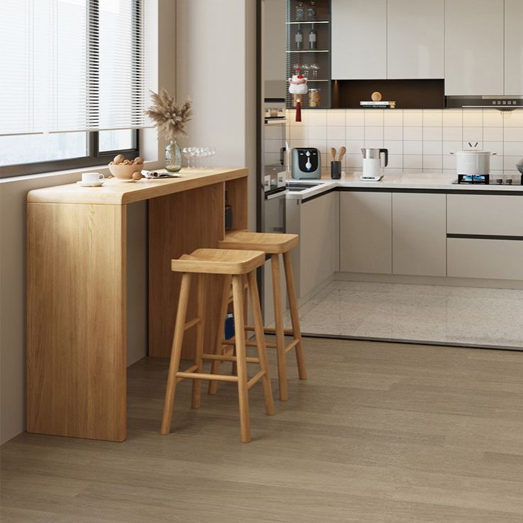 Modern Rectangle Bar Table Set 1/3 Pcs Brown Wooden Bar Table Set