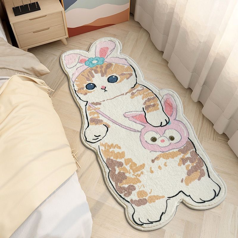 Moquette moquette funky ad animale funky tappeto lavabile area comodino moquette con supporto non slip