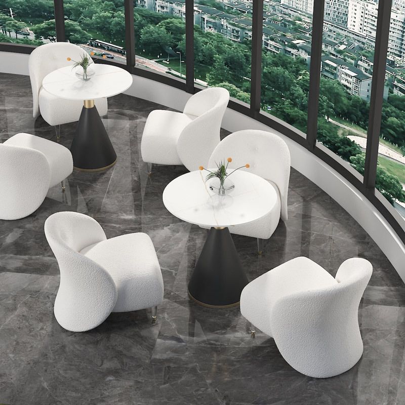 Contemporary Sofa Stain Resistant Armless Settee for Living Room