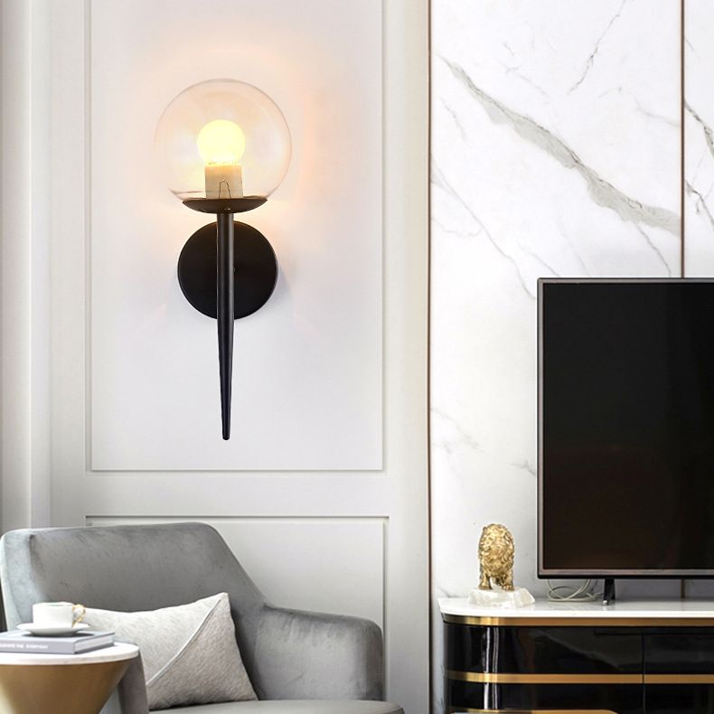 Lampada con applique a matita Stipce moderno in vetro in vetro illuminazione montata a parete