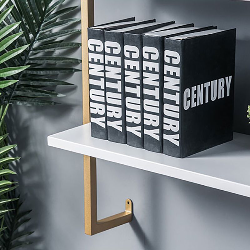 Light Luxury Wall Mounted Book Shelf Floating Metal Bookcase