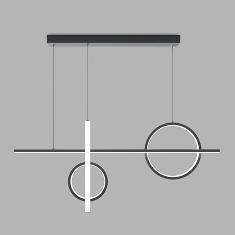 Modern Island Lighting Linear LED Ceiling Light for Dining Room