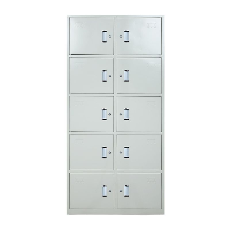Modern Style Metal Wardrobe White Colour Freestanding Wardrobe Closet