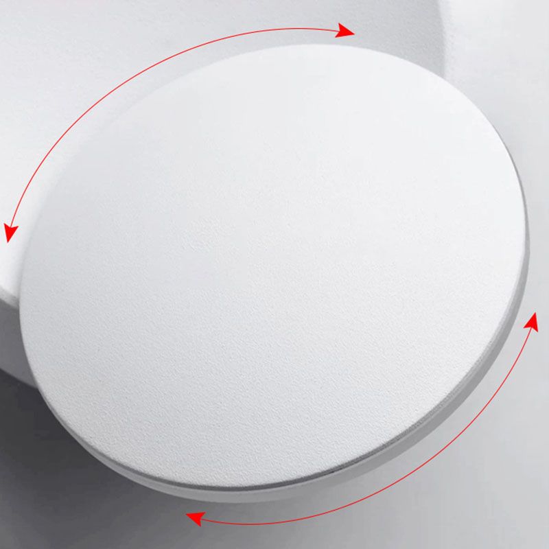 New Modern Aluminum 1-Light Wall Mount Lamp Adjustable Round Wall Sconce for Bedroom