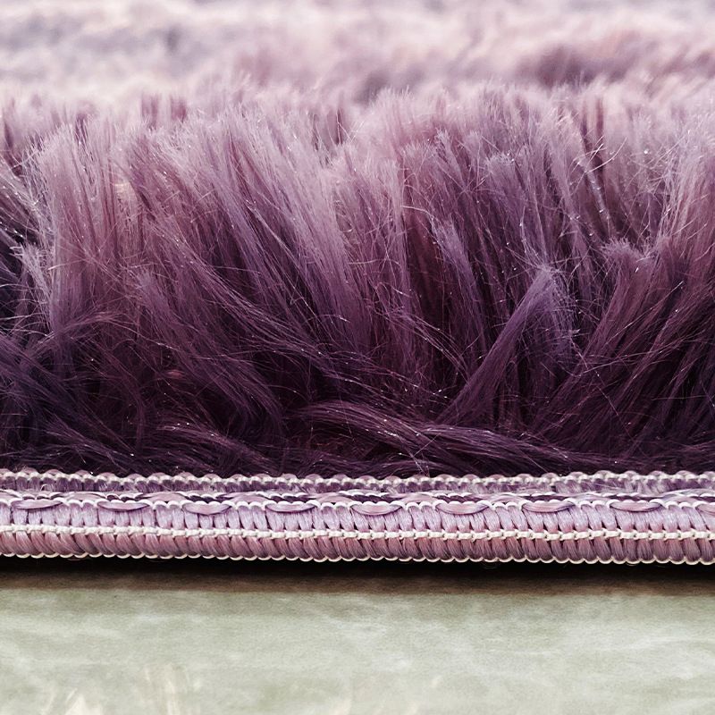 Light Pink Gradual Change Rug Polyester Simple Rug Washable Rug for Drawing Room