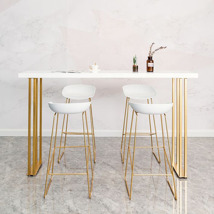 Traditional Luxury Rectangle Bar Table Wood Bar Dining Table for Indoor