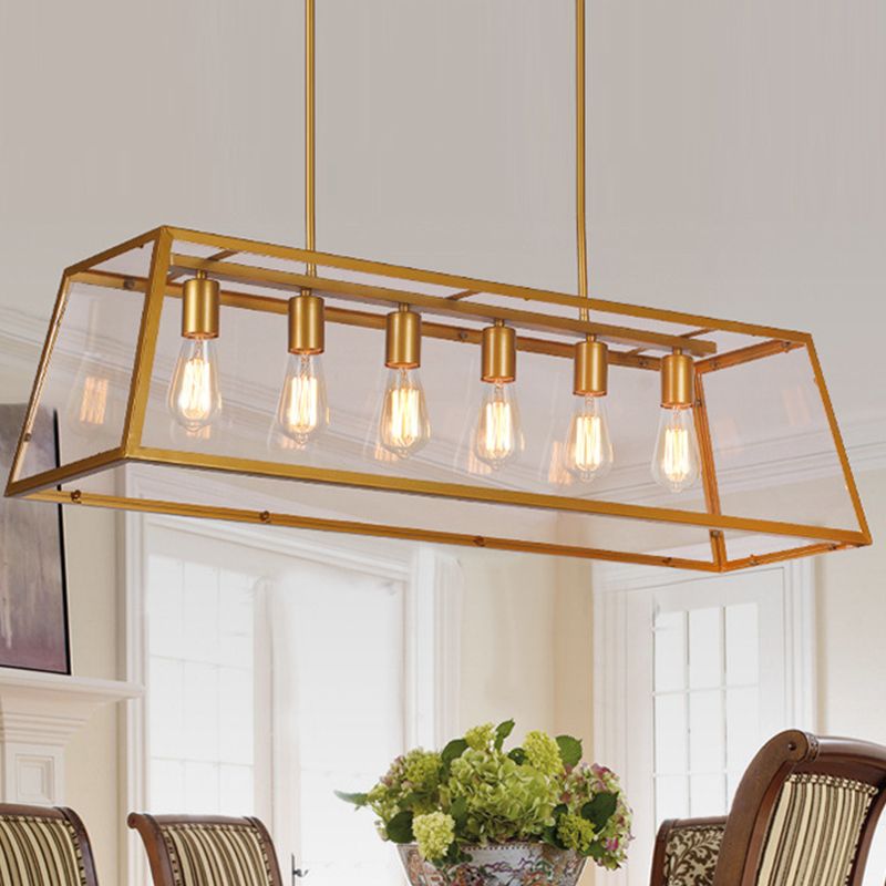 Industrial Island Light Simple Metal Pendant Lighting Fixture for Dining Room