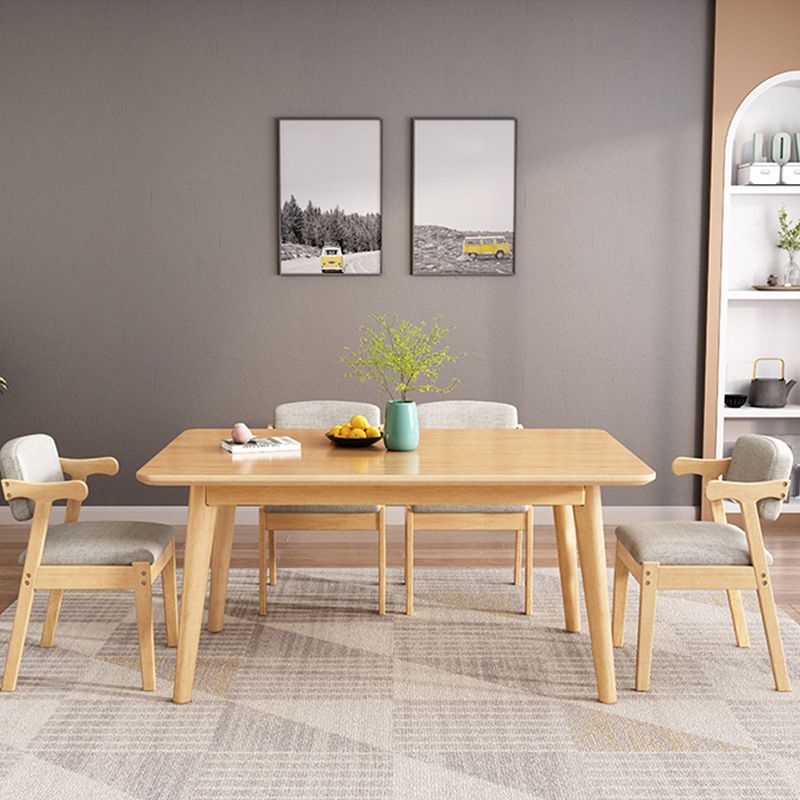 Solid Wood Dining Room Table Modern Dining Table for Kitchen