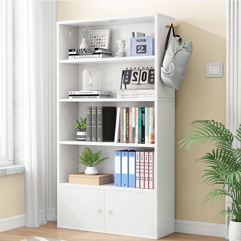 Contemporary Wood Bookshelf Standard Shelf Bookcase for Home Office