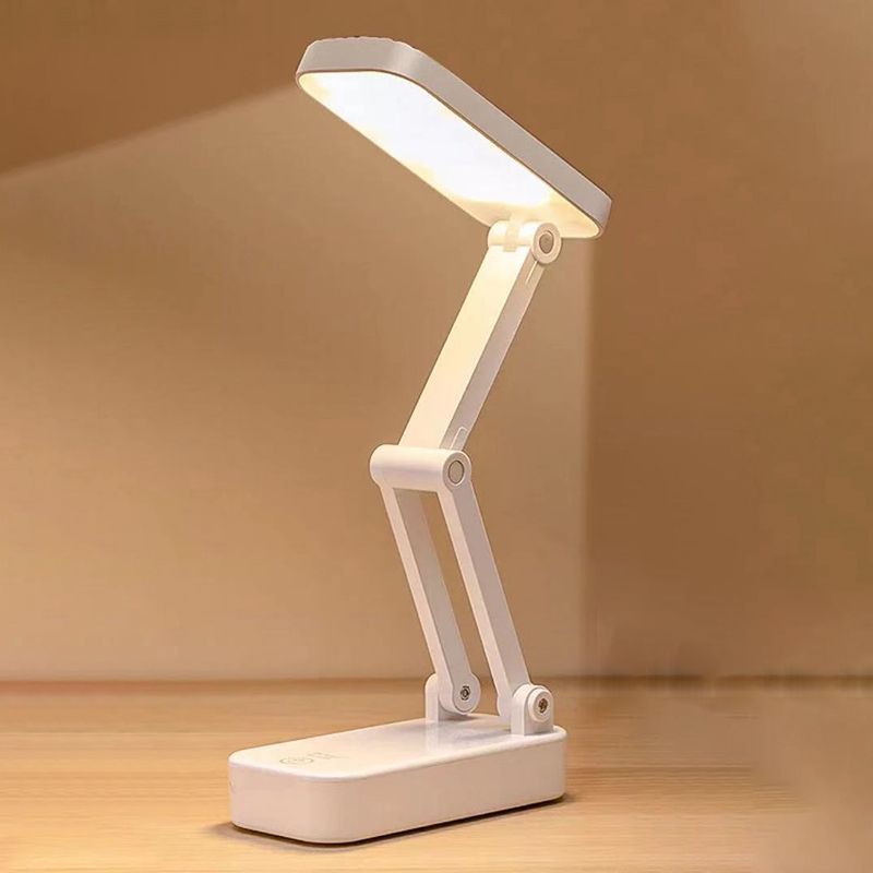 Modern Folding Table Lamp With USB Port Oval Touch-Sensor Control Table Light
