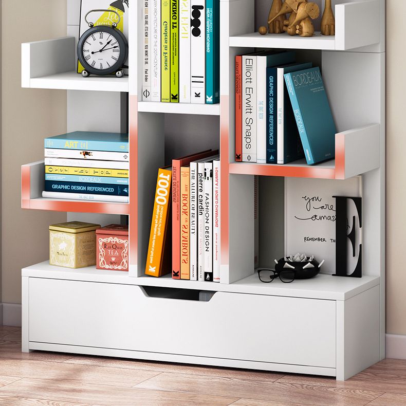 Modern Engineered Wood Bookshelf Open Bookcase Book Shelf for Living Room