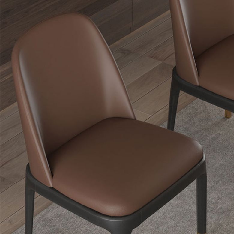Plastic Side Chair Modern Style Windsor Back Armless Chair for Kitchen Use