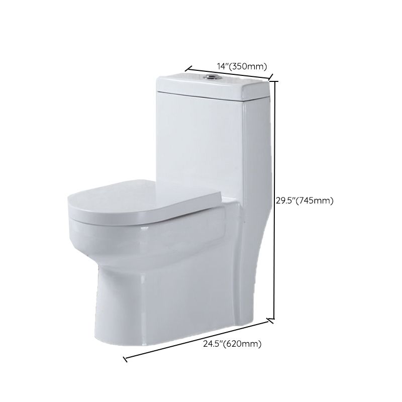 Modern One-Piece Flush Toilet Floor Mount Urine Toilet for Washroom