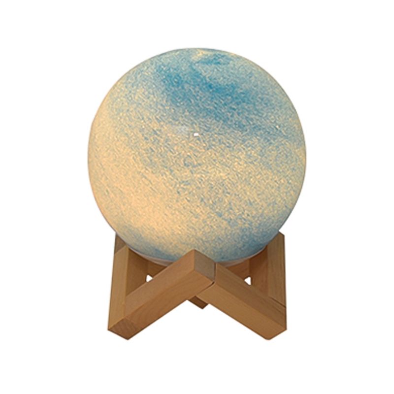 Glass Round Shape Table Lamp Modern Style 1 Light Table Lamp Fixture
