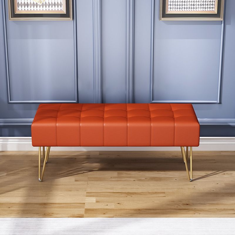 Glam Seating Bench 15.75 Inch Wide Cushioned Bench for Bedroom