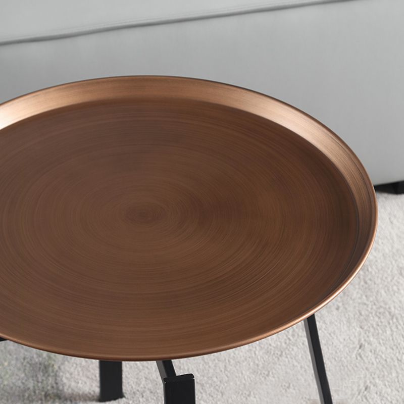 4 Legs Round Corner Table Side Tray Top End Table for Living Room