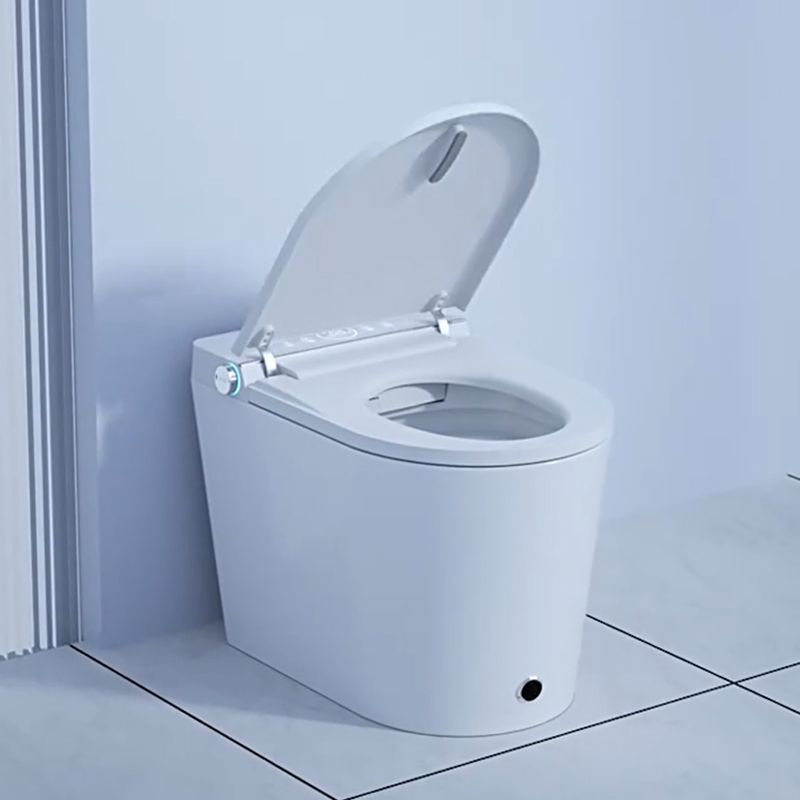 Contemporary Floor Mounted Toilet Heated Seat Included Urine Toilet for Bathroom