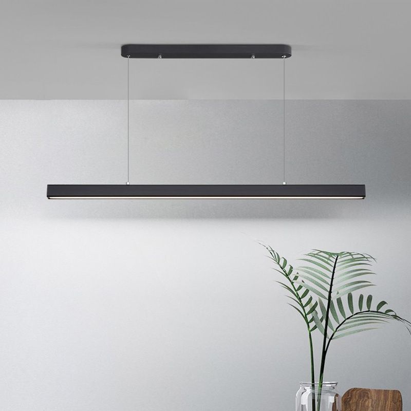 Modern Hanging Ceiling Light 1 Light Pendant Lighting Fixtures in Black Finish