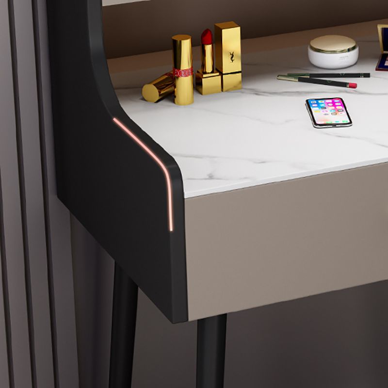 Makeup Table with 1 Drawers and Mirror 17.12" Wide Vanity Tables