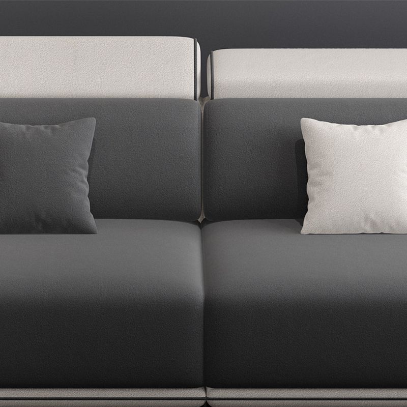 Faux Leather 4-seater Bench Seating Recessed Arm Modular Settee Furniture