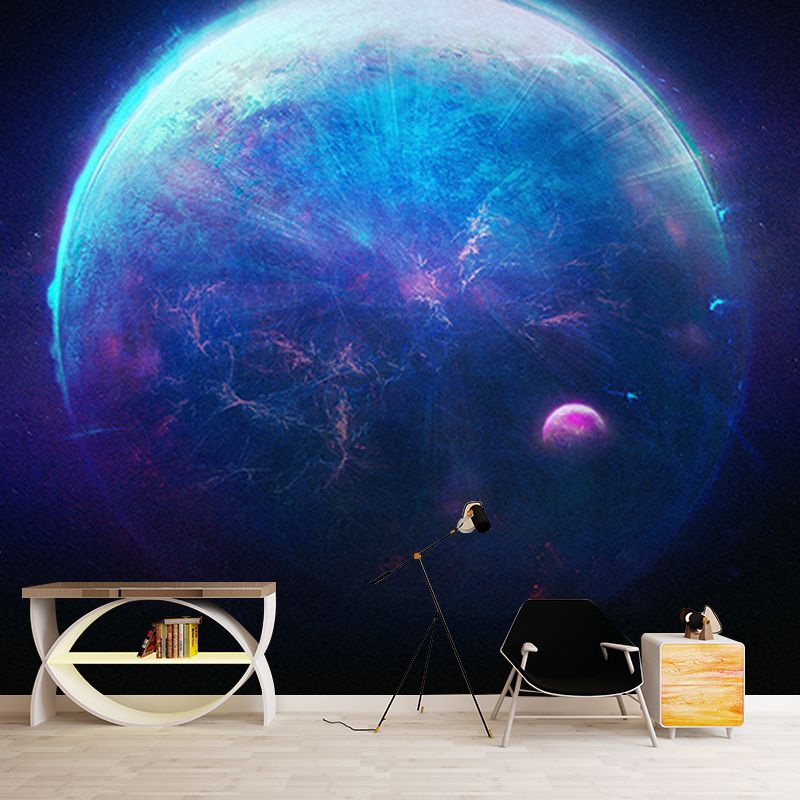 Environment Friendly Wall Mural Wallpaper Planets Sitting Room Wall Mural