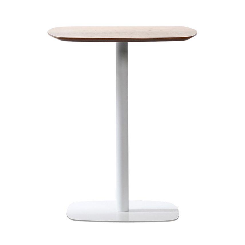 23.6-inch Square Shape Industrial Dining Table Three-Color Fixed Table with Wooden