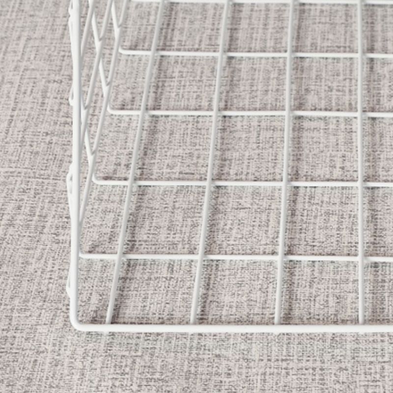 Industrial Floating Bookshelf Closed Back Metal Bookcase with Shelves