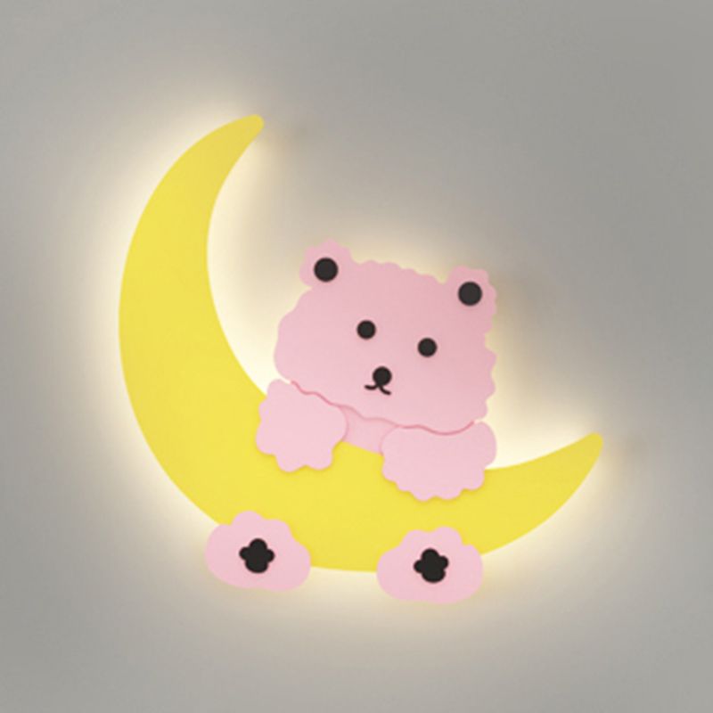 Modern Style Unique Shape Wall Sconce Metal 1 Light Sconce Lighting for Children's Room