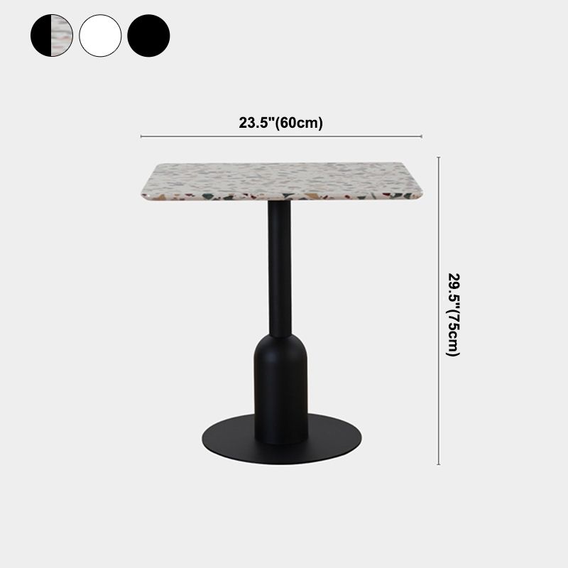 Metal Contemporary Dining Table Concrete Top Table for Dining Room