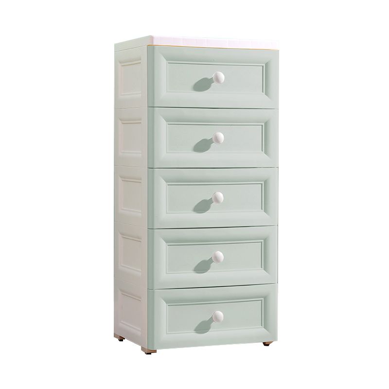 Non-Hanging Wardrobe Armoire Contemporary Plastic Storage Cabinet