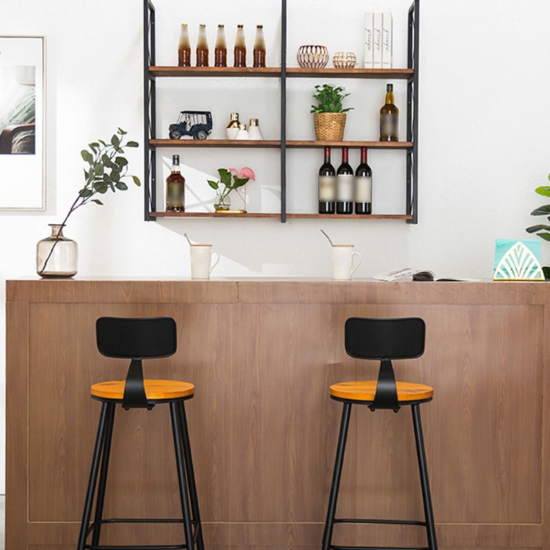 Holzbücherschild -Wand -Relf -Bücherregal für den industriellen Stil