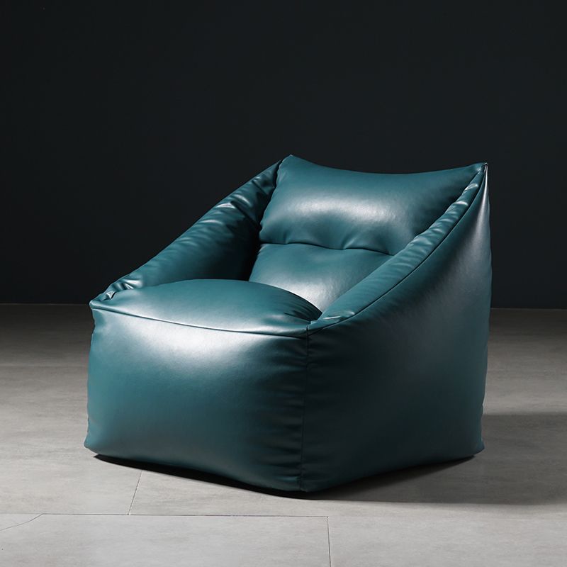 Faux Leather Barrel Arm Chair 33.46" L x 24.40" W x 23.62" H Accent Armchair