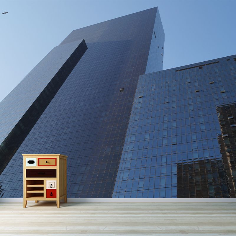 City Architecture Mural Wallpaper Mildew Resistant Modern Living Room Decoration