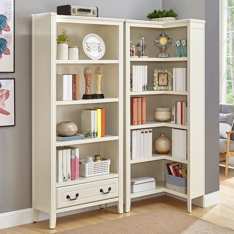 Modern Style Closed Back Bookshelf Standard Wooden Bookcase for Study Room