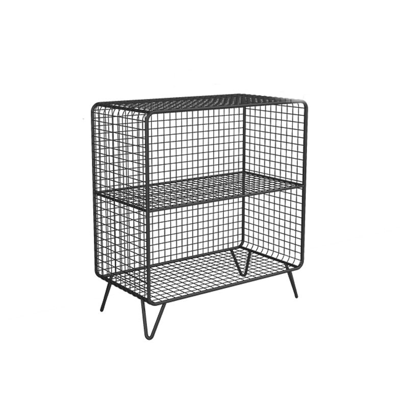 Modern Style Metal Bookshelf Closed Back Bookcase for Home and Office