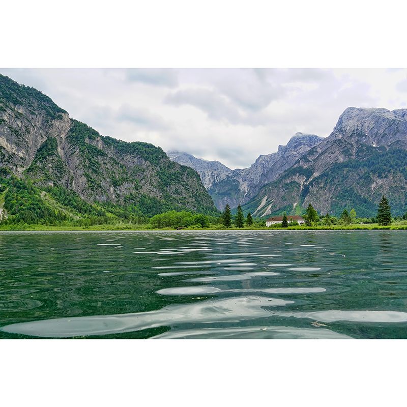 Mountain Landscapes Mural Wallpaper Mildew Resistant Modern Room Decoration