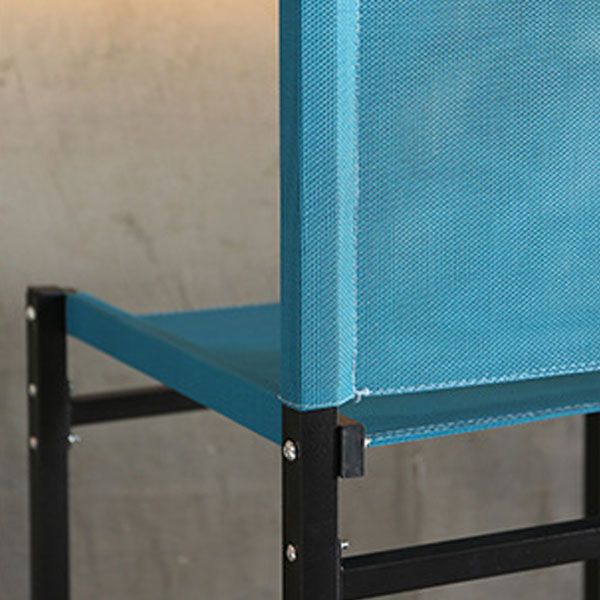 Contemporary Dining Chair Armless Chair with Metal Legs for Kitchen