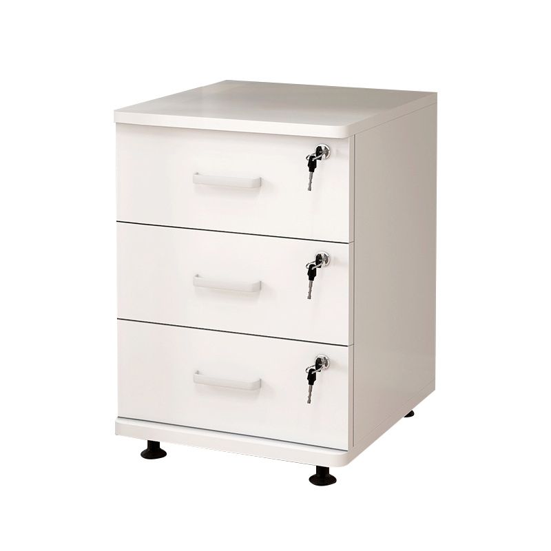 Modern Accent Chest with 3 - Drawer and Black Legs Ring Pulls Chest