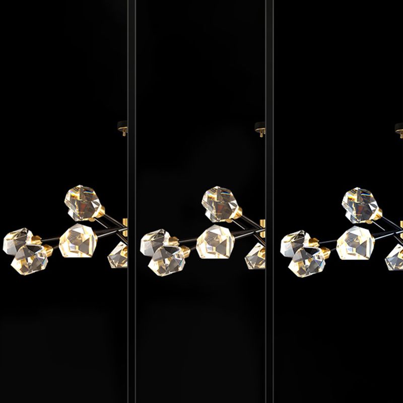 Modern Minimalist Style Spray Hanging Pendant Lights Crystal Pendant Lamp for Living Room