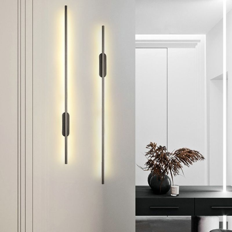 Éclairage mural en métal linéaire