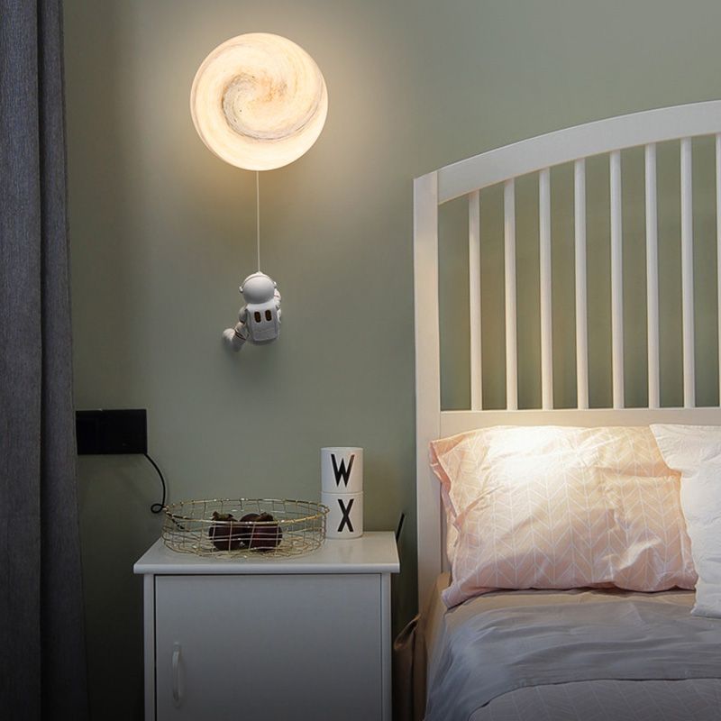 Kid Room One Head Wandleuchter Astronauten Boy Room Wandmontage Leuchte Leuchte
