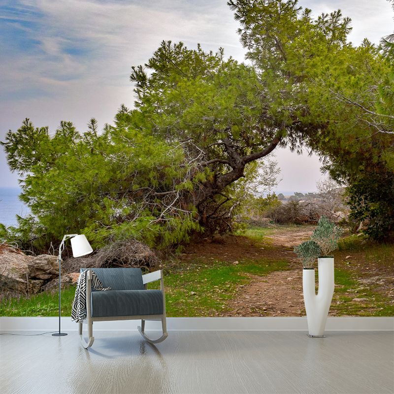 Modern Style Spatial Extension Mural Mildew Resistant Wallpaper for Home