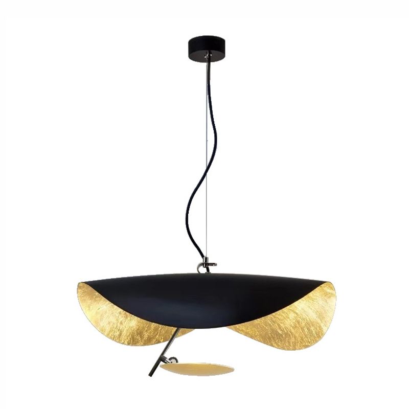 Black Gold Metal Hanging Light Postmodern Style Pendant Light Hanging Light for Cafe