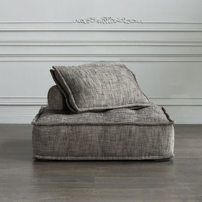 Contemporary Pillows Standard Armless Linen Stationary Seating