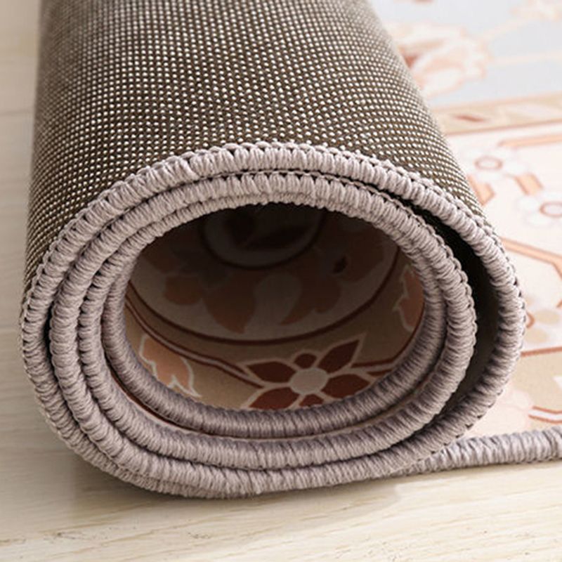 Tapis à imprimé de couleur foncée Southwestern Polyester Boho-Chic Carpet non glissant le tapis intérieur pour le salon