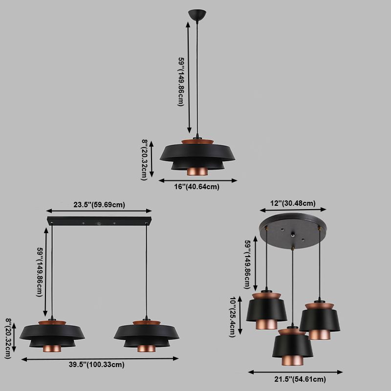 Unique Shade Hanging Lighting Modern Style Metal Lights Pendant Lamp For Kindergarten