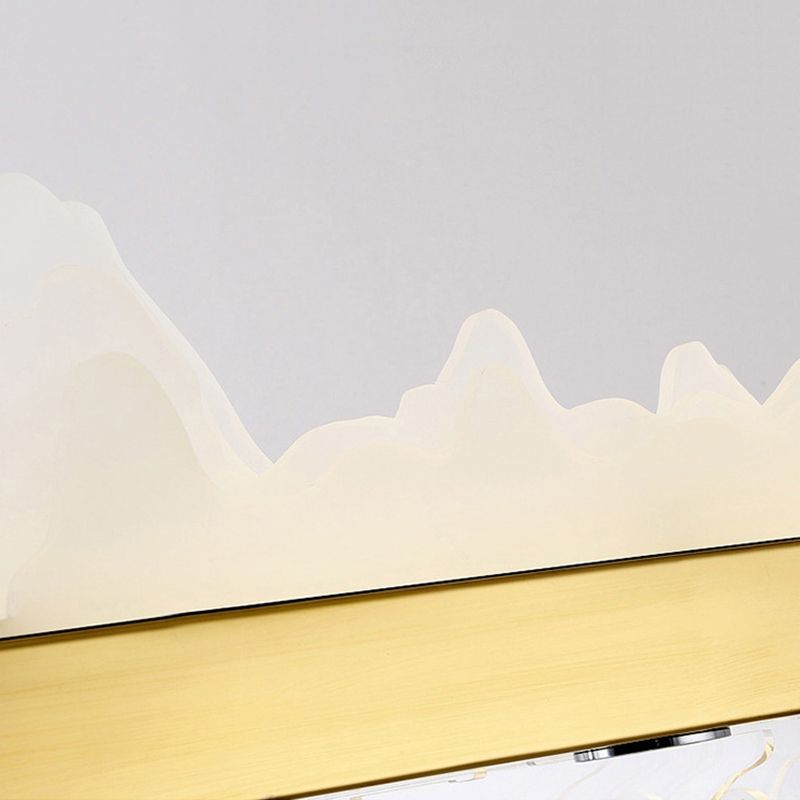 Adjustable 1 Light Island Lights Modern Lighting Chandelier Metal Island Lamps in Gold